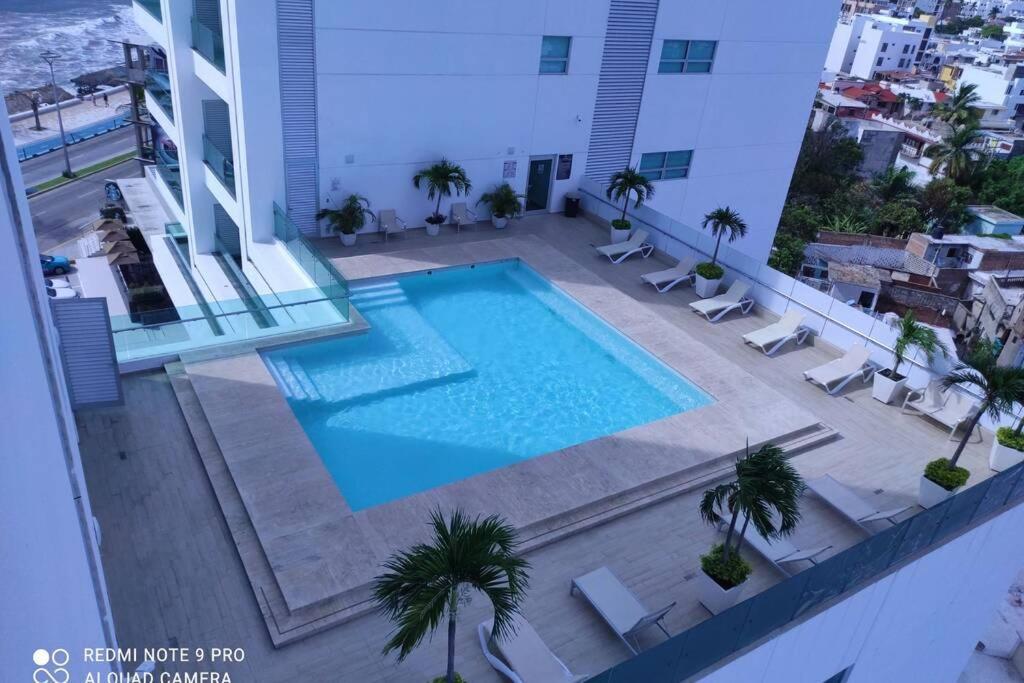 Condominio Torre Eme Frente Al Malecon Vista A La Ciudad Con Alberca Y Algo Al Mar Gimnacio Mazatlán Eksteriør bilde